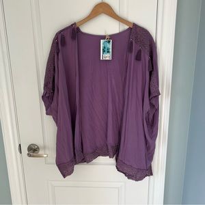 Boho kimono purple